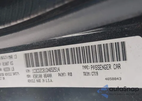 2013 Dodge Avenger Sxt z USA, uszkodzony, nr VIN 1C3CDZCB1DN652514